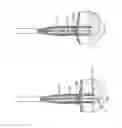 Fig. 23 - Thoracoscopic electroporation device with a suction head and with needle electrodes