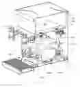 Fig. 08 - Beverage dispensing system having electric pumps and a removable tray for holding concentrate bags