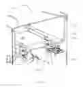 Fig. 12 - Beverage dispensing system having electric pumps and a removable tray for holding concentrate bags