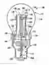 Fig. 01 - LED lamp with base having a biased electrical interconnect