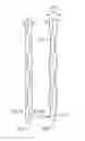 Fig. 01 - Broadside coupled differential transmission lines having alternating wide and narrow portions
