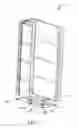 Fig. 04 - Modular data center cabinet rack guide and retention mechanism