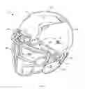 Fig. 02 - Football helmet with faceguard having raised eyebrow areas