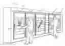 Fig. 01 - Display case door with transparent LCD panel