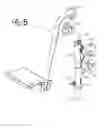 Fig. 06 - Adjustable wheelchair elevating leg rest
