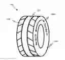 Fig. 01 - TIRE WITH BI-DIRECTIONAL PERFORMANCE