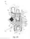 Fig. 14 - Master cylinder device for a hydraulic disk brake