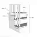 Fig. 01 - System to deter external climbing of open stairs