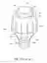Fig. 02 - LIGHT EMITTING DIODE BULB WITH CENTRAL AXIS BIDIRECTIONAL CONVECTION HEAT DISSIPATION STRUCTURE
