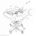 Fig. 01 - Mobile charging table with hinged tabletop and selectively accessible battery compartment opening