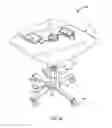 Fig. 11 - Mobile charging table with hinged tabletop and selectively accessible battery compartment opening