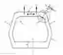 Fig. 01 - Aircraft fuselage frame made of laminated composite materials and including reinforcement curved zones of varying value of radius of curvature