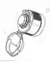 Fig. 02 - SINGLE PIECE BUTTON ACTUATED  DISPENSING CAP