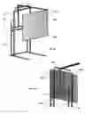 Fig. 09 - Portable support system for projector and screen