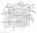 Fig. 01 - Linear actuator with coil winding portions having opposing current flow directions