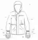 Fig. 01 - GARMENT WITH REMOVABLE HAND PROTECTORS