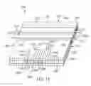 Fig. 12 - Spacer textile material with tensile strands having multiple entry and exit points
