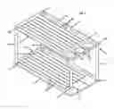 Fig. 03 - Two-tiered boot tray with umbrella drip tray stand