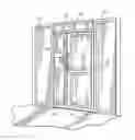 Fig. 01 - Assembly kit and door assembly for appliance