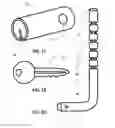 Fig. 06 - Unique adjustable trailer-locking system, having unique quick-size-release, quick-size-assembly, and quick-size-switch trailer lock for securely locking hitch-ball receivers of all standardized sizes, and for eliminating cavities inside hitch-ball  receivers to prevent crowbar-insertion trailer theft