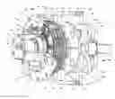 Fig. 01 - Displacement type rotary machine with controlling gears
