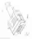 Fig. 03 - Connector insert having a cable crimp portion with protrusions and a receptacle having a label in the front