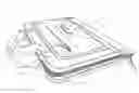 Fig. 01 - Case for portable electronic devices with internal support