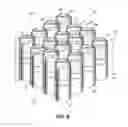Fig. 10 - Pocketed spring assembly comprising strings of springs of different heights and enhanced ventilation