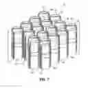 Fig. 11 - Pocketed spring assembly comprising strings of springs of different heights and enhanced ventilation