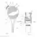 Fig. 02 - Tennis racket brush attachment