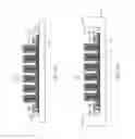 Fig. 06 - Making multilayer 3D capacitors using arrays of upstanding rods or ridges