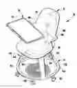 Fig. 01 - Chair seat to base mounting assembly