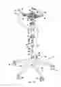 Fig. 19 - Chair seat to base mounting assembly