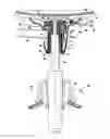 Fig. 22 - Chair seat to base mounting assembly