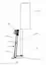 Fig. 01 - Adjustable height aid for stretching a sheet