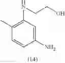 Fig. 93 - Dye composition using at least one coupler of meta-phenylenediamine type substituted in position 4 in a medium comprising a fatty substance, processes and device