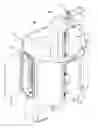 Fig. 01 - Treatment apparatus, using a sterilizing substance, for closures for containers