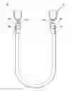 Fig. 01 - Exercise device for utilizing an elastic band to perform exercises