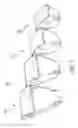 Fig. 03 - Container having a divider, a lid, foldable supports, and inwardly folding panels