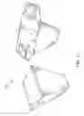 Fig. 12 - Container having a divider, a lid, foldable supports, and inwardly folding panels