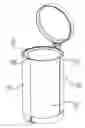 Fig. 01 - Dual Door Trash Container