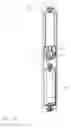 Fig. 22 - Recessed lock actuating device for sliding doors