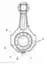 Fig. 01 - Crank-driven arrangement for a piston compressor