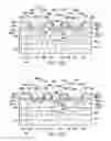 Fig. 28 - Positive strike SCR, negative strike SCR, and a bidirectional ESD structure that utilizes the positive strike SCR and the negative strike SCR