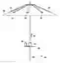 Fig. 01 - High capacity solar charging umbrella
