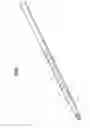 Fig. 02 - Flexible spinal driver or drill with a malleable core, and/or fixed core radius