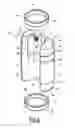 Fig. 05 - Machine and method for forming containers from preforms carried by successive moulds