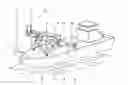 Fig. 01 - Vessel, motion platform, method for compensating motions of a vessel and use of a Stewart platform
