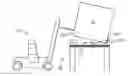 Fig. 01 - CRADLE FOR PROPPANT CONTAINER HAVING TAPERED BOX GUIDES