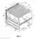 Fig. 22 - Container having non-linear and linear tracks for supporting movable dunnage